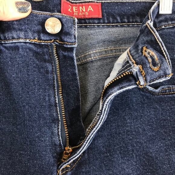 Vintage Zena Size 8 High Waist Dark Wash Jeans - Picture 3 of 5
